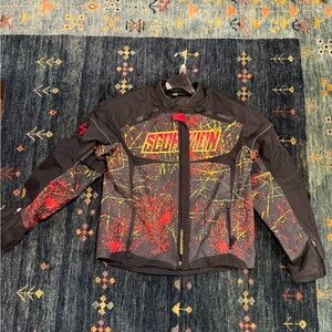 Scorpion Black and Red Motorcycle Jacket